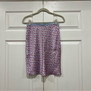 J. Crew Gwen Knee-length Slip Skirt in Summer Fields Print Blue Womens XXS NWT